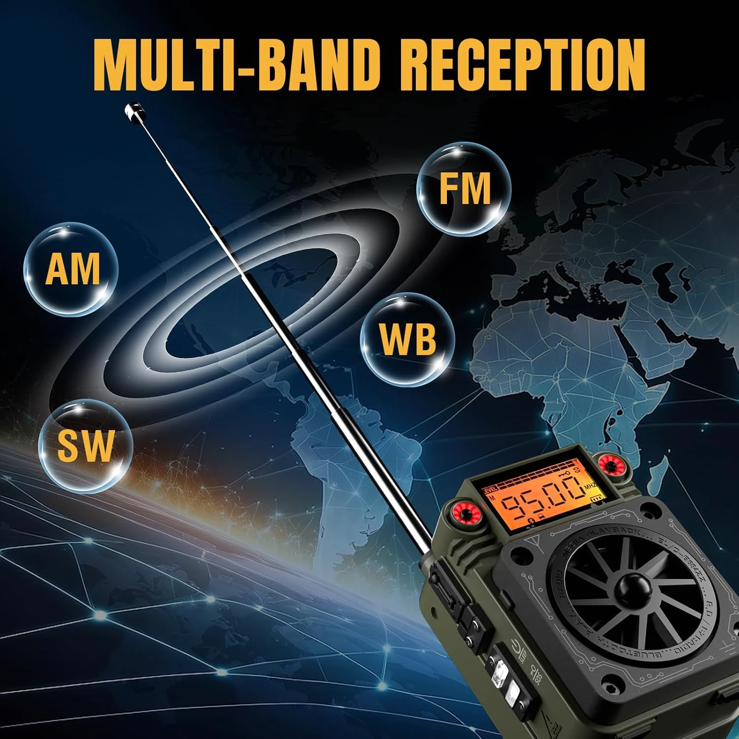 Premium Multifunctional Emergency & Outdoor Radio Secondary image