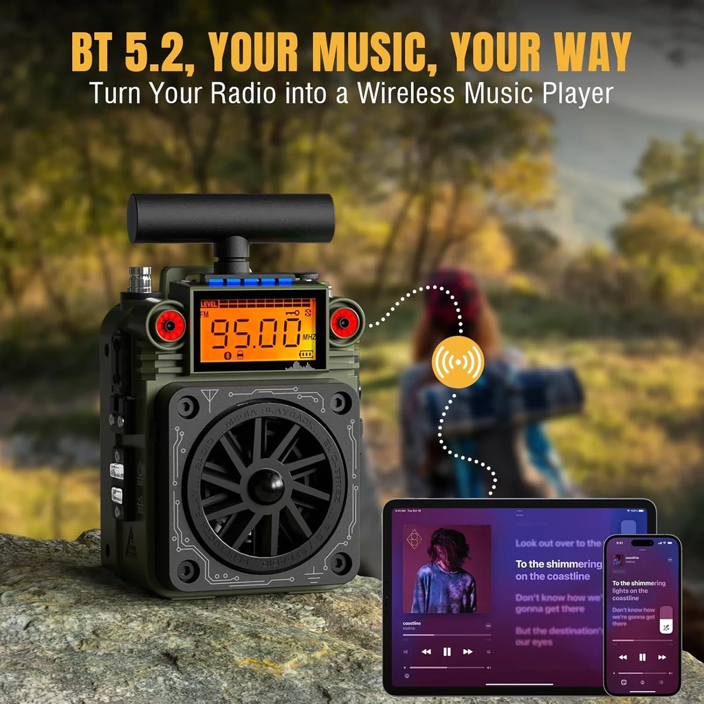 Premium Multifunctional Emergency & Outdoor Radio