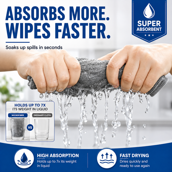 UltraClean™ Microfiber Cleaning Cloths – 10 Pack