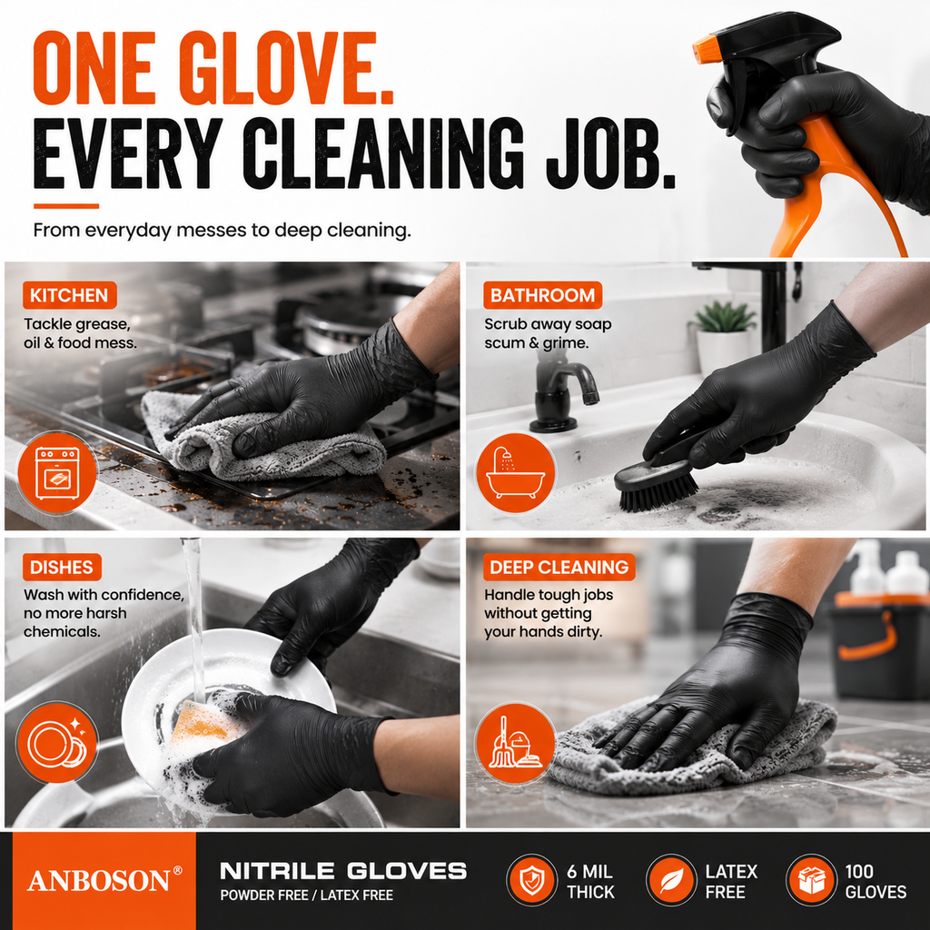 Premium Nitrile Cleaning Gloves