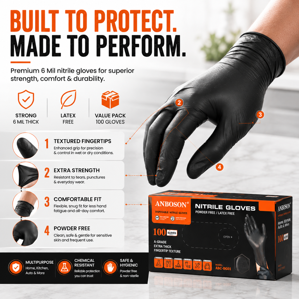 Premium Nitrile Cleaning Gloves
