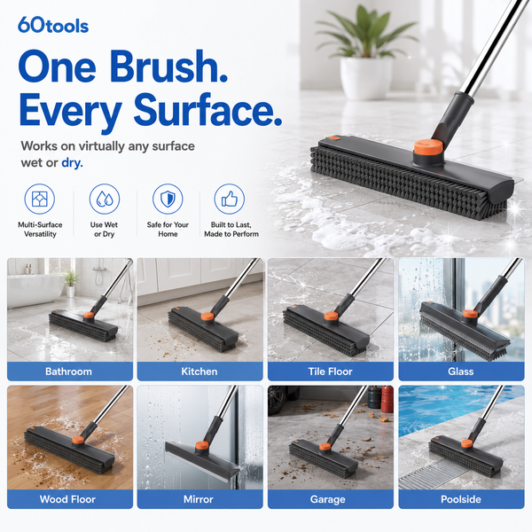 60tools™ FlexClean 3-in-1 Scrub Brush