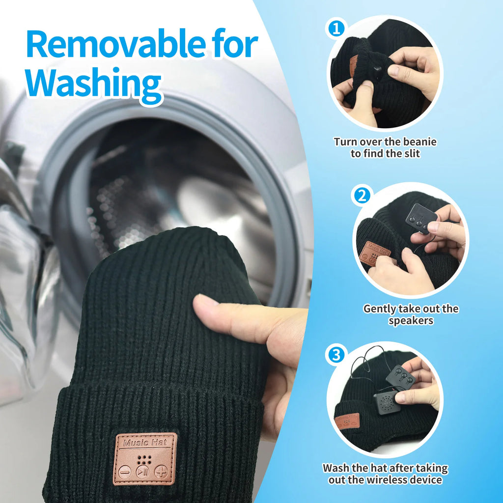Multifunctional Bluetooth Beanie with Headlight