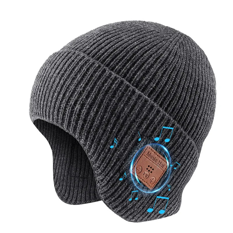 Multifunctional Bluetooth Beanie with Headlight