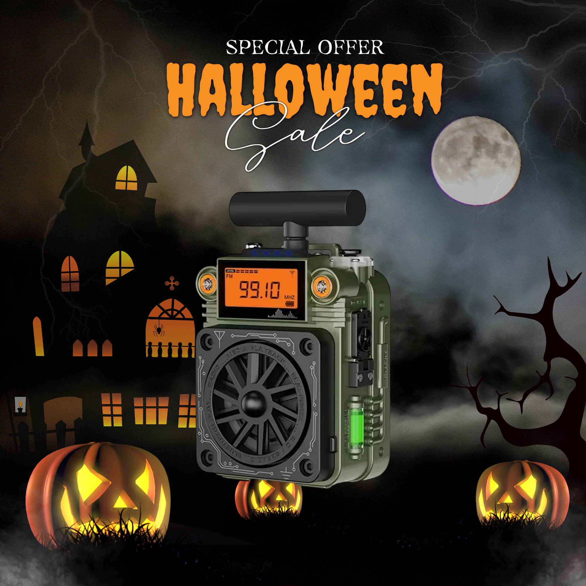 Premium Multifunctional Emergency & Outdoor Radio Main image