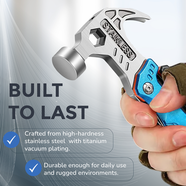 18 In 1 Multifunctional Claw Hammer 60Tools