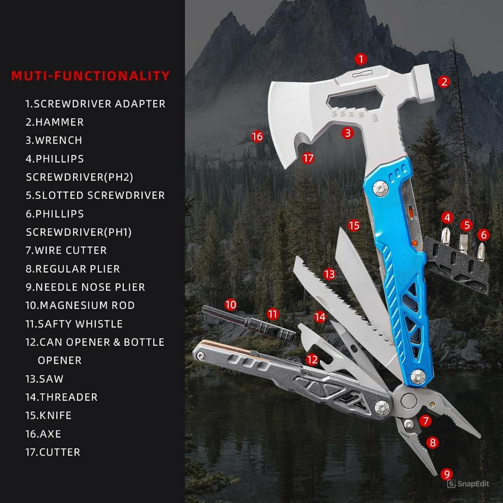 17 In 1 Multifunctional Axe 60Tools